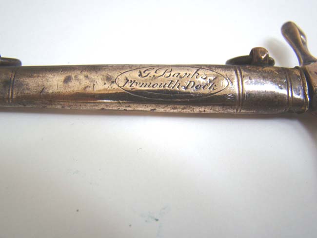 A RARE War of 1812 period U. S. Naval Officer's Dirk with EAGLE Cross Guard circa 1805-1815 — image 3
